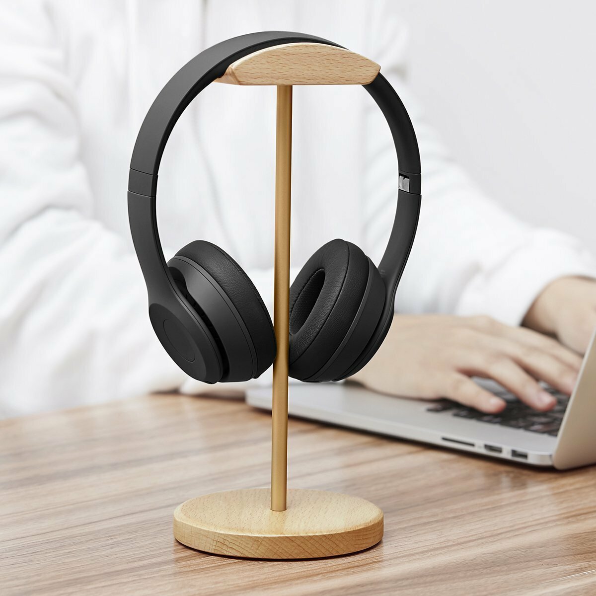 Hot selling wooden headphone stand, headphone stand, headphone storage, HEADPHONE earmuffs, headphone stand