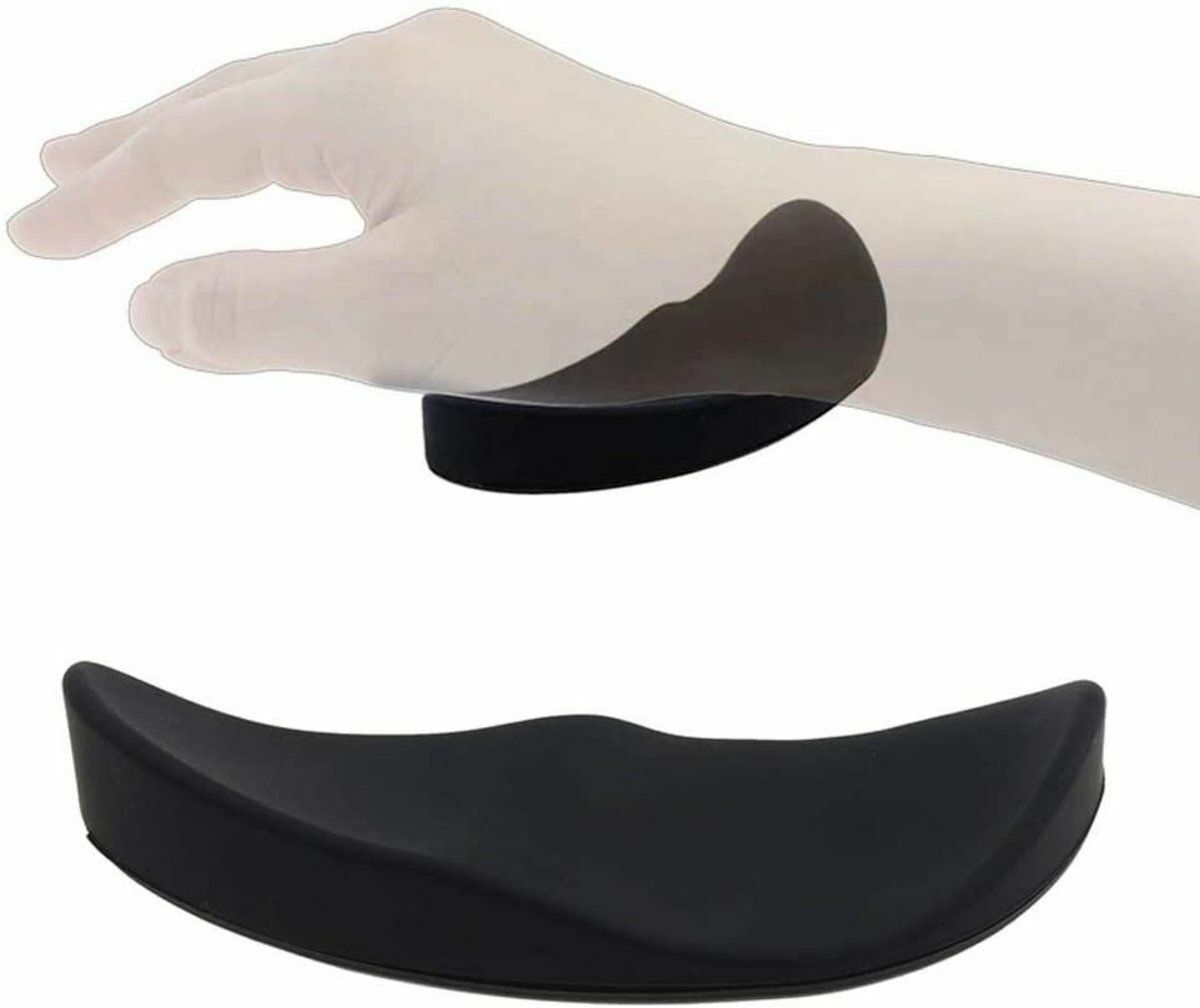 Hot Selling [Black] Ergonomic Mouse Wrist Pad Computer Silicone Hand Rest Soft Mouse Wrist Support Pad