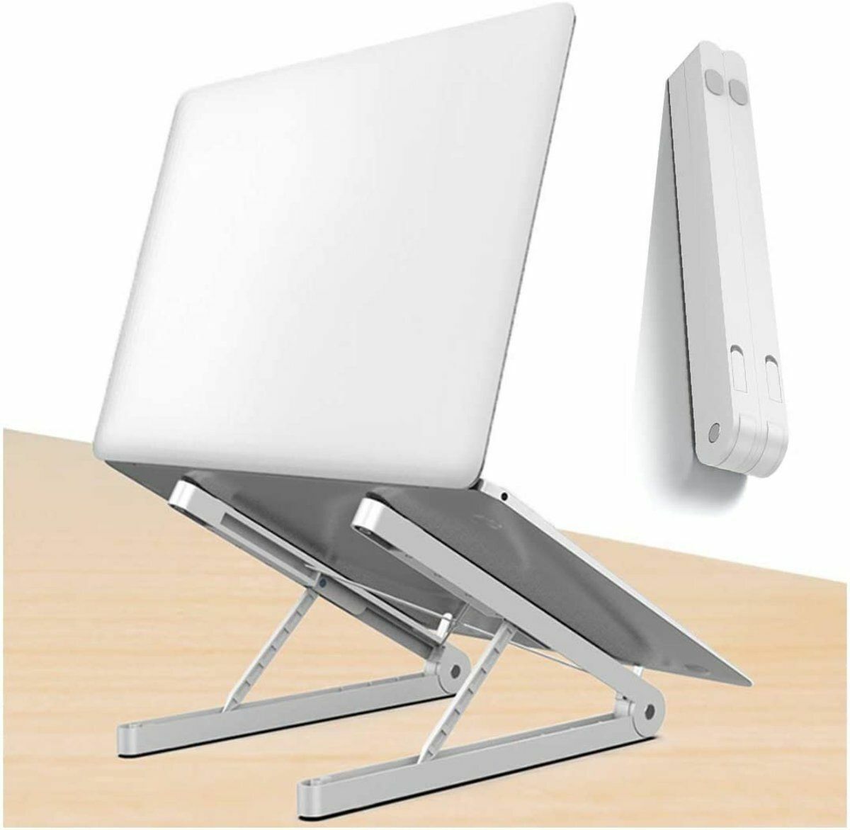 Hot Selling Rice - Laptop Cooling Bracket Folding Storage Bracket Laptop Stand Desktop Heightening Folding Bracket Cooling Bracket Heightening Protection Folding Folding Lightweight Notebook Universal Adjustable Cooling Base Increased Portable Bracket