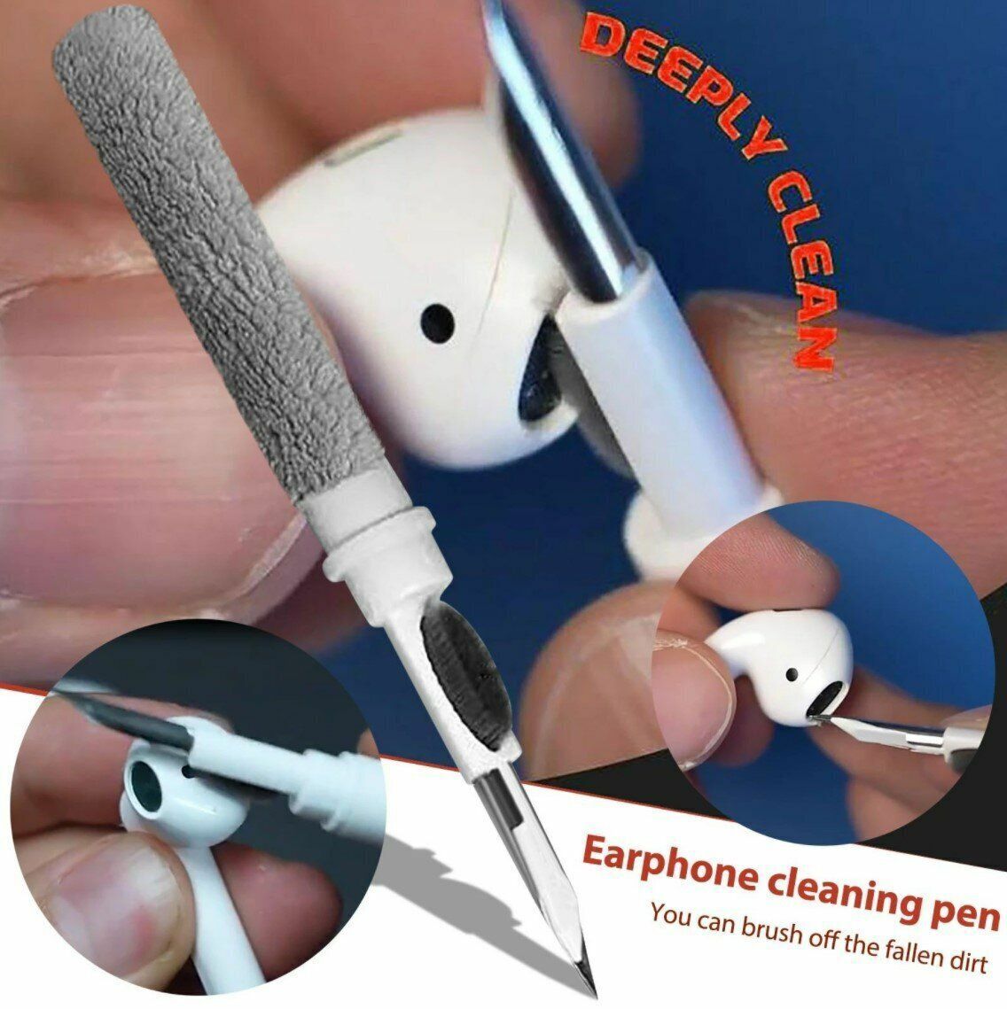 Hot selling earphones mobile phone cleaning pen airpods iphone earbuds Clean Pen digital keyboard cleaning artifact Bluetooth headset cleaning brush