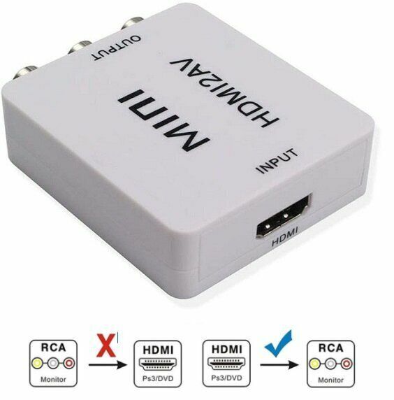 熱賣複合端子HDMI 轉 三色線 紅白黃線 視訊音訊 迷你 適配器/轉換器 (支持PAL/NTSC 1080P/720P 附USB充電線)