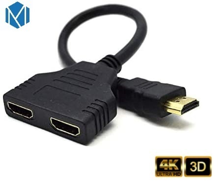 熱賣HDMI高清線一公二母 一分二HDMI轉接線一進二出純銅線芯