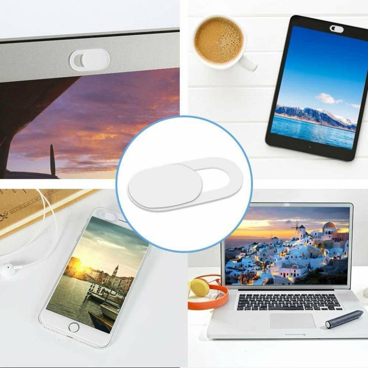 Hot Selling (Pack of 3) Lens Cover to Protect Privacy Camera Lens Protective Cover Anti-Hacker Ultra-Thin 0.03mm White