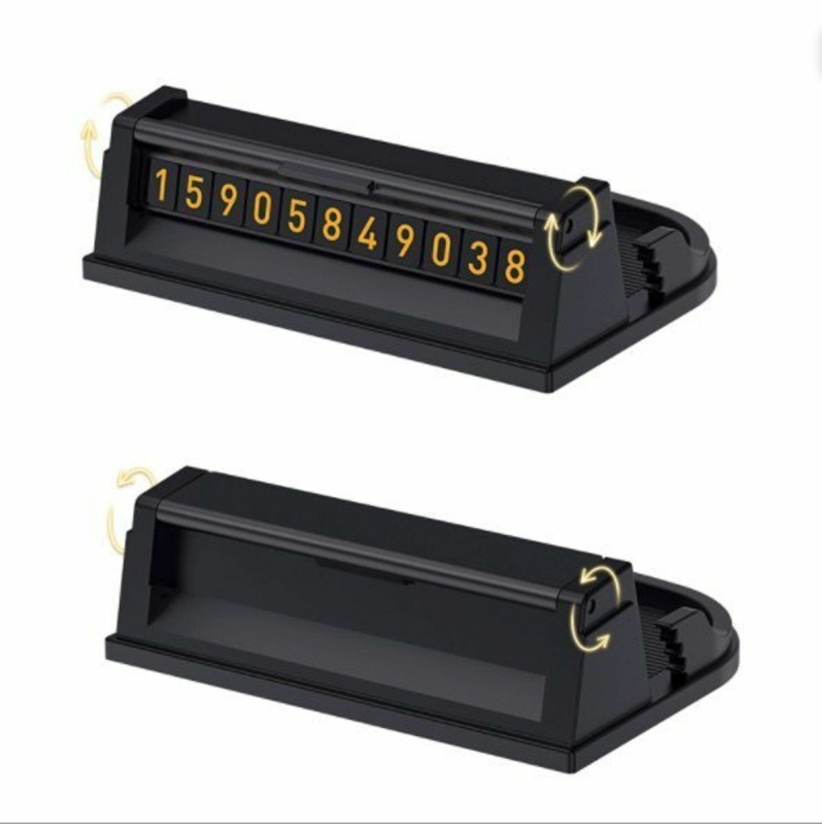 Hot selling hidden parking phone number plate + mobile phone holder GPS navigation parking contact card temporary parking phone number plate parking phone number box luminous parking phone number card automotive supplies
