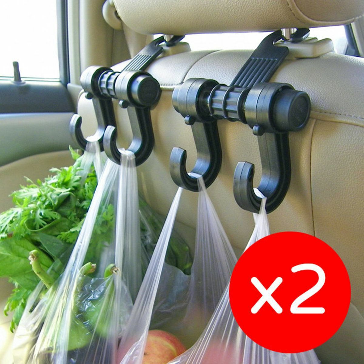 Hot sale 2 pieces - car hooks, creative car interior supplies, multi-functional rear seat trailer interior car hooks, hidden seat back hooks - automotive supplies