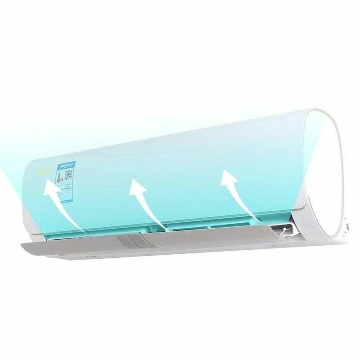 Hot Push Easy-to-Buckle Telescopic Air Conditioner Wind Deflector (White) Retractable Air Conditioner Wind Deflector 46-80.5cm Retractable Air Conditioner Wind Deflector Wind Deflector