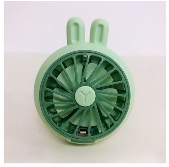 Hot Recommended Portable USB Children's Watch Fan Rechargeable Outdoor Mini Handheld Fan [Green Rabbit Fan Watch]
