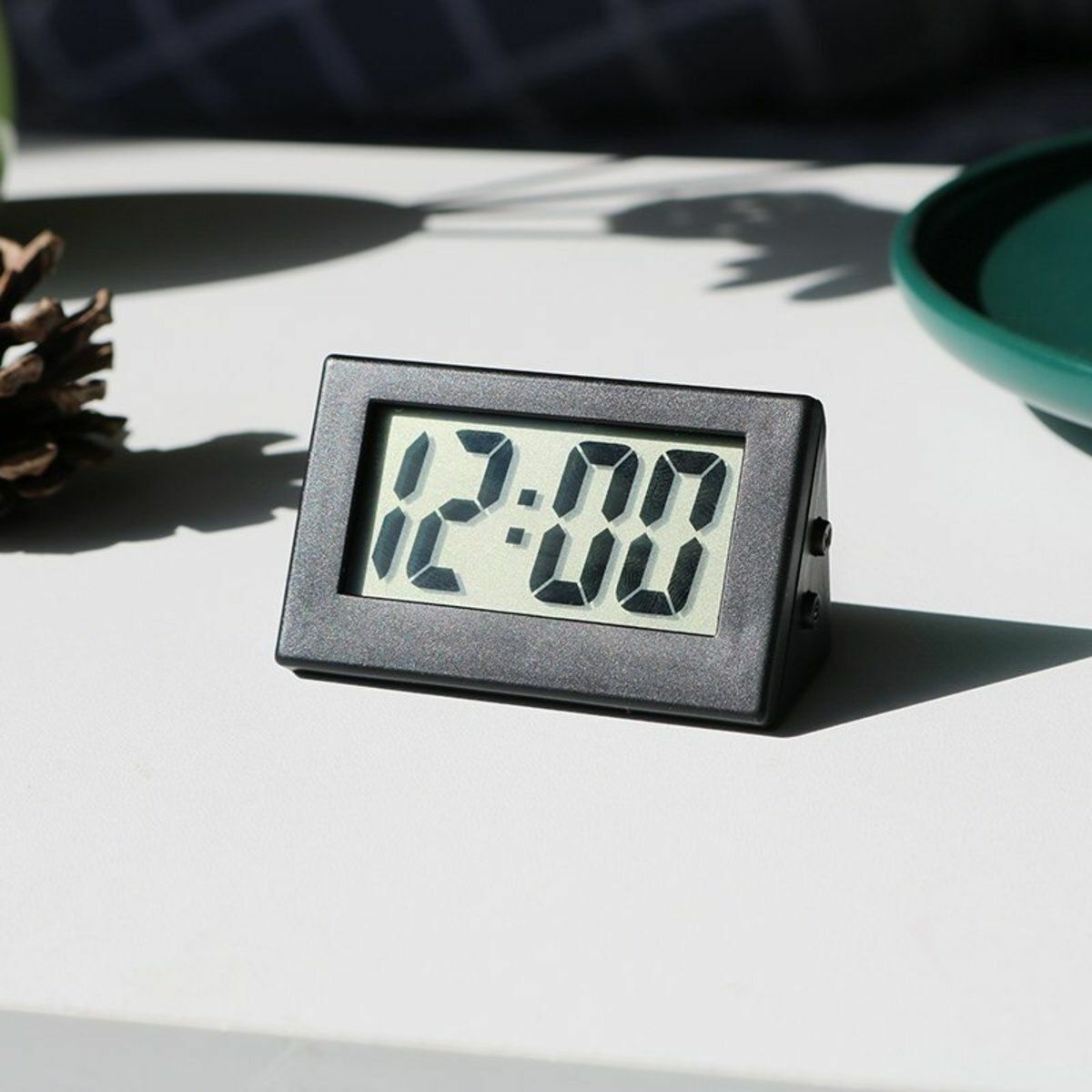 Hot Recommended Mini Japanese Electronic Clock (Black) 5.5cm