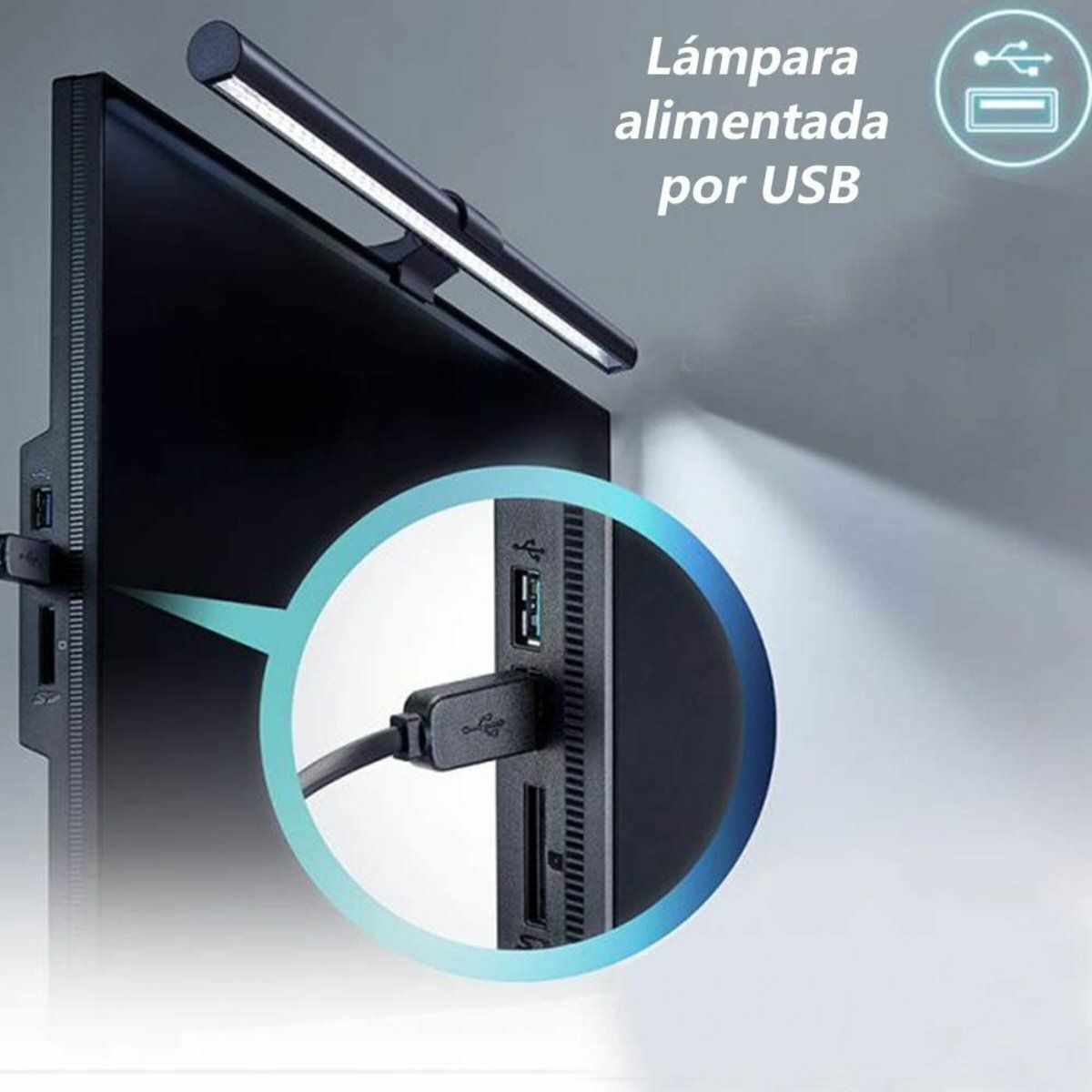 Popular LED lamp for MAC/MON/LAPTOP/BB bed 3 color temperature (26cm) computer lamp/desk lamp/bedside lamp