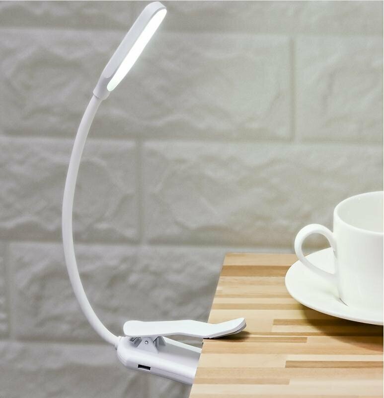 Popular rechargeable LED reading light portable mini clip light suitable for Amazon Kindle, Nook, E-Book readers, tablets, books, textbooks, etc.