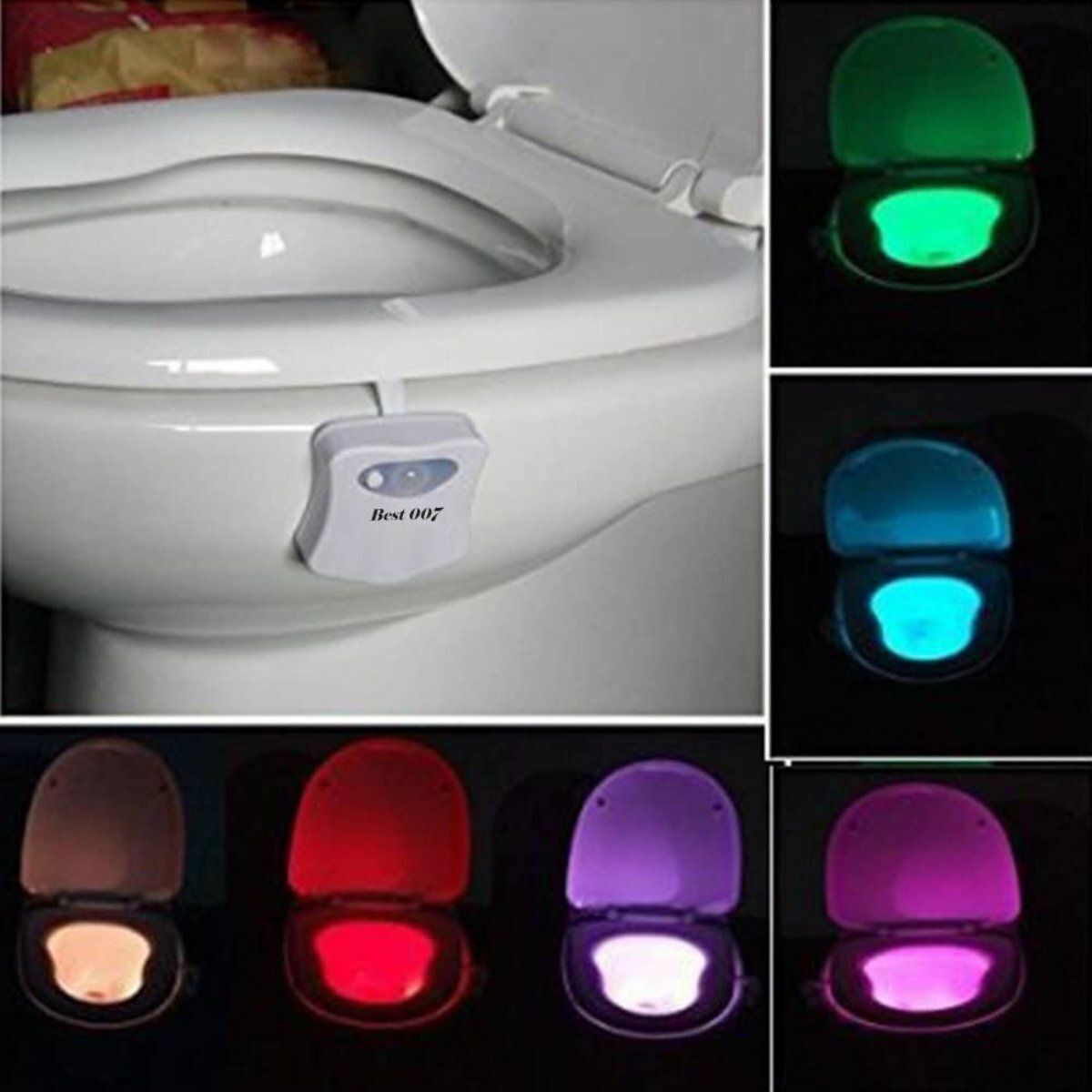 Popular smart sensor LED toilet lights, smart LED night lights, smart lights that can be placed in bathrooms, corridors, bedrooms, wardrobes, etc.
