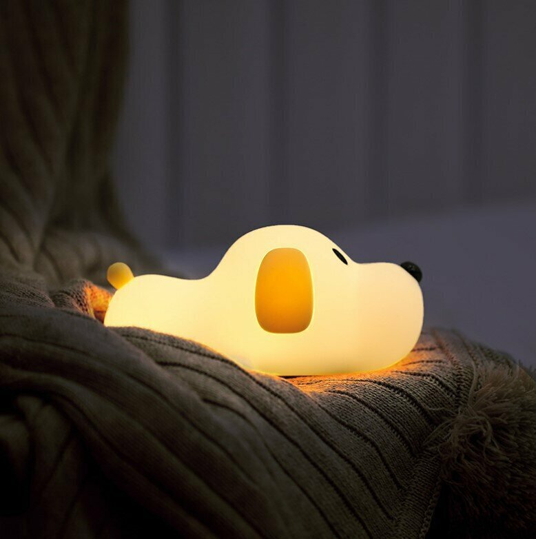 Popular dog night light, night light, dog light, cute night light, styling night light, led night light, usb night light, rechargeable night light, plug-in night light, bedside light, bedside light