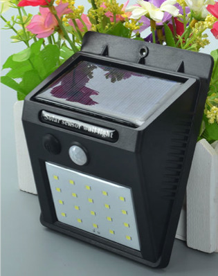 Popular solar sensor lamp wall lamp courtyard small wall lamp solar light control sensor lamp camping rooftop garden camping 20 LED waterproof outdoor outdoor lamp village house