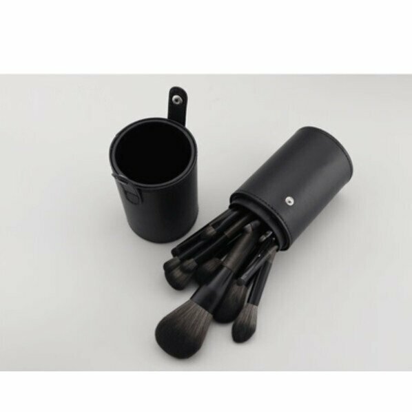 Hot style (14 pieces) makeup brush set (14 pieces black grape + black bucket)