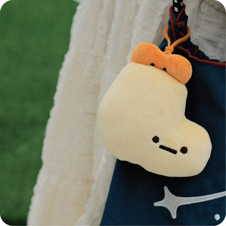 炸蝦襪子頭（收納小廢包）