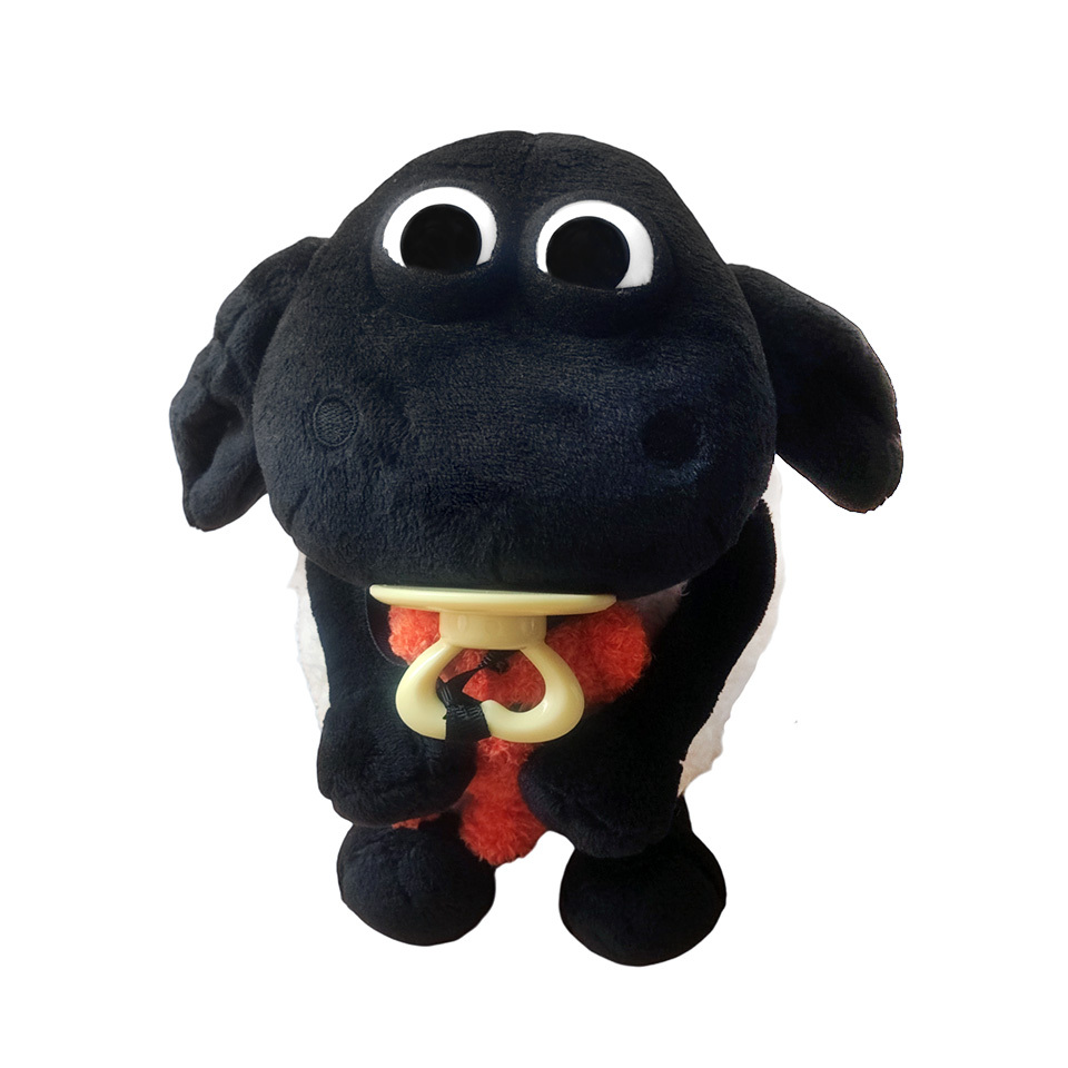 《笑笑羊》NICI 25cm笑笑羊坐姿玩偶-堤米抱小熊