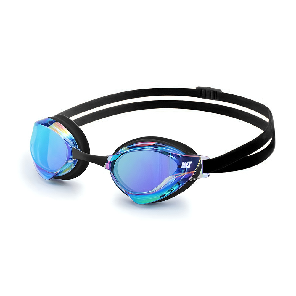 中童/成人 SPRINTER 競賽鍍膜泳鏡 - 黑/藍