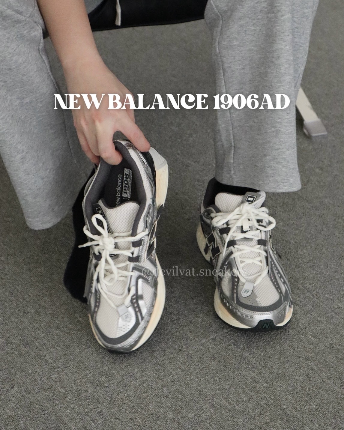 <預購!> New Balance 1906AD "Silver Gold Metallic" 解構 未裁剪 灰銀