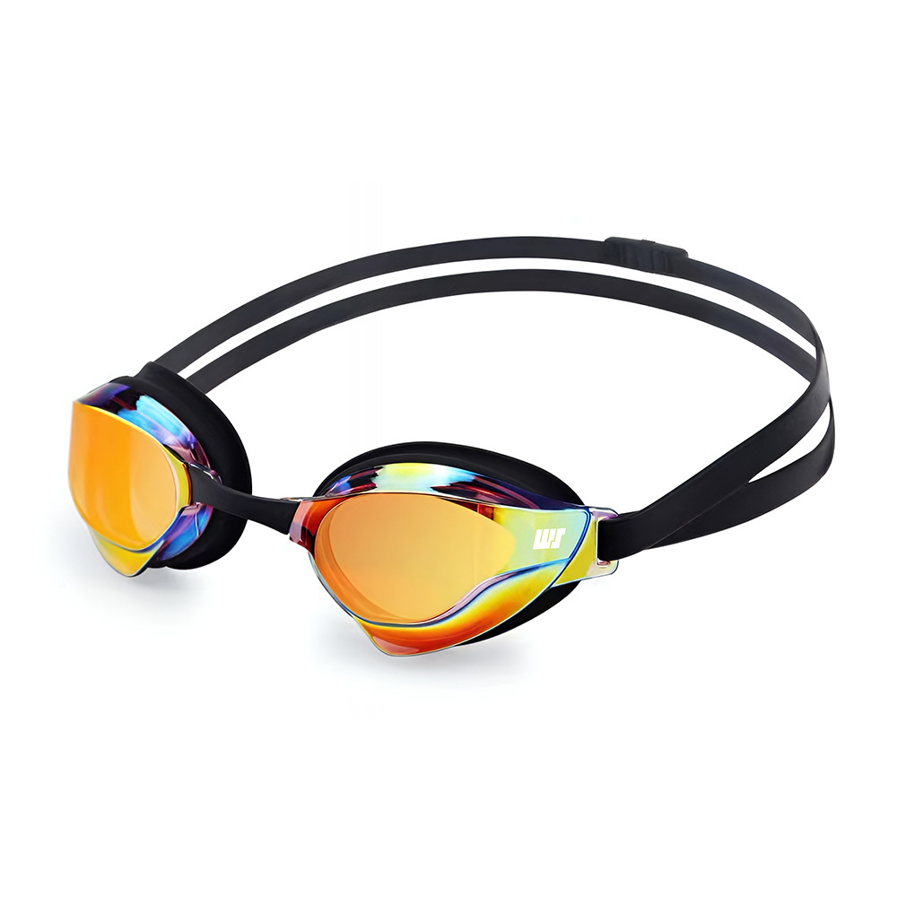 中童/成人 SPRINTER 競賽鍍膜泳鏡 - 黑/橙