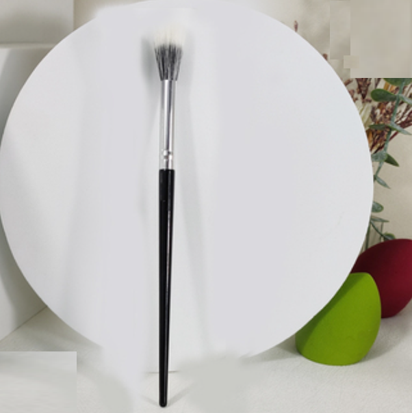 Hot style [1 piece] small stippling brush (color: black wool)