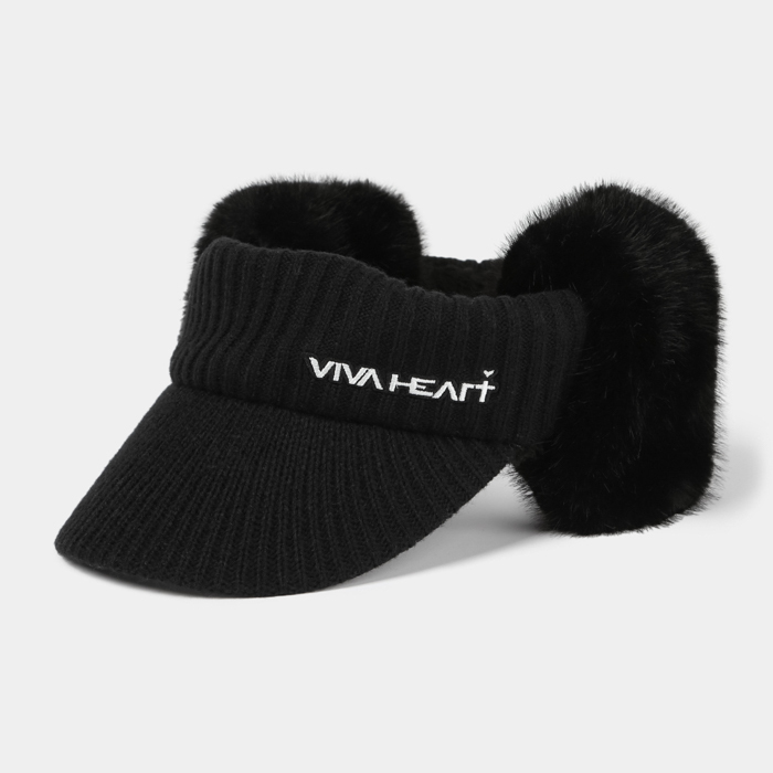 女士-耳罩針織遮陽帽