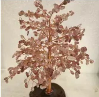 [S] GEMZ & CO HLCT MA NAO BASE TREE, STRAWBERRY QUARTZ, W55 (W55)