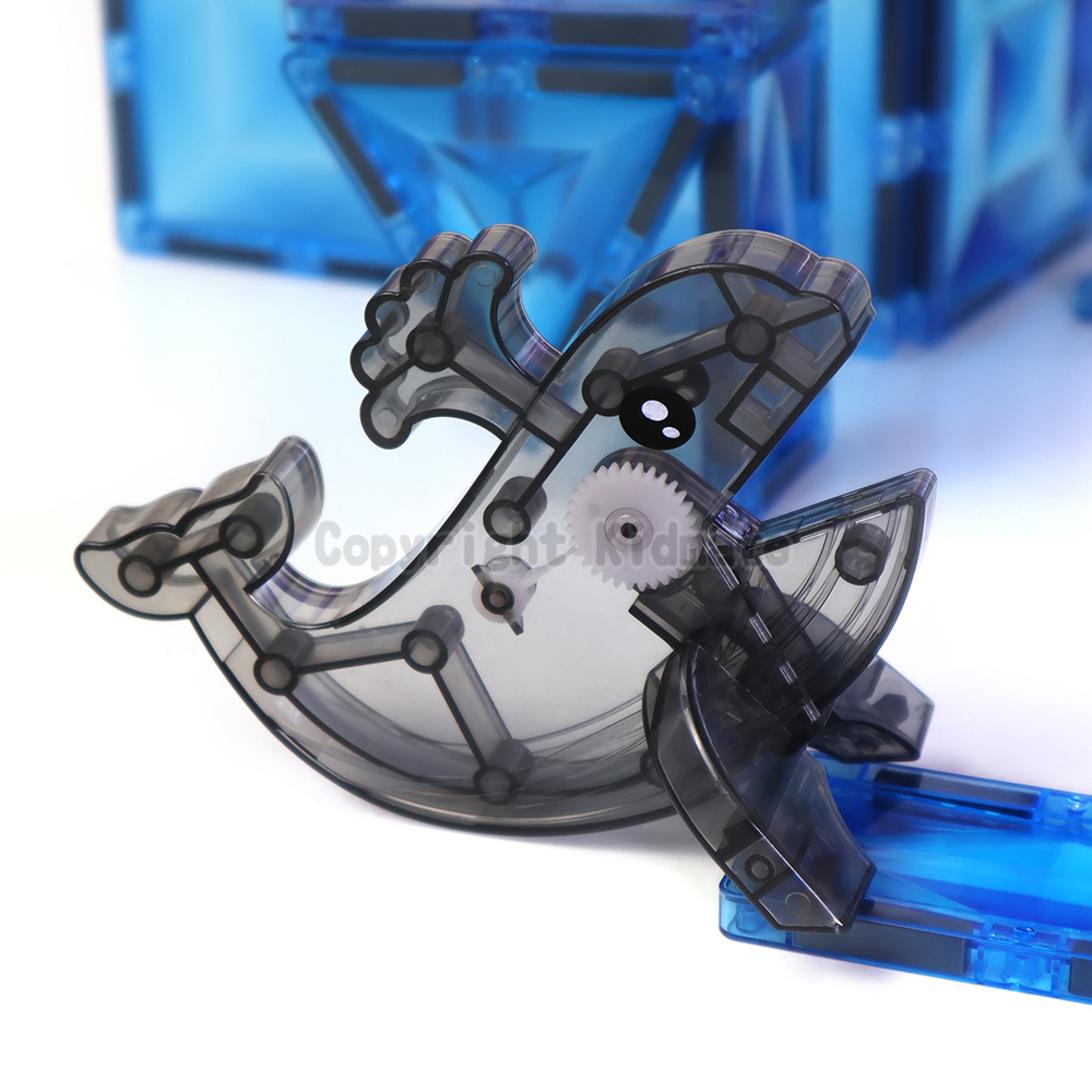 《 KIDMATE 》 3D鑽面海洋動物磁力片30pcs