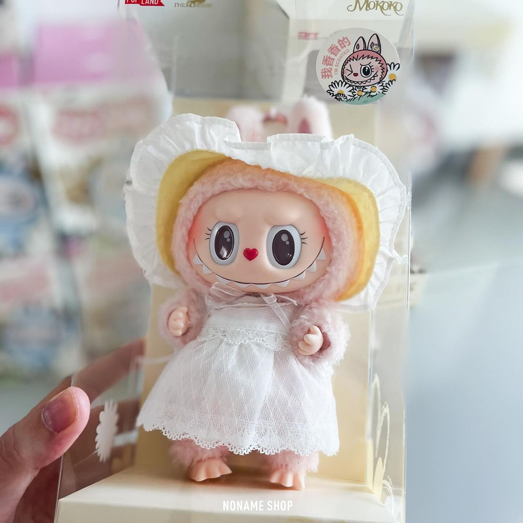 POP MART MOKOKO 泡泡瑪特 樂園 限定 搪膠 掛件 二代 粉色 白色洋裝