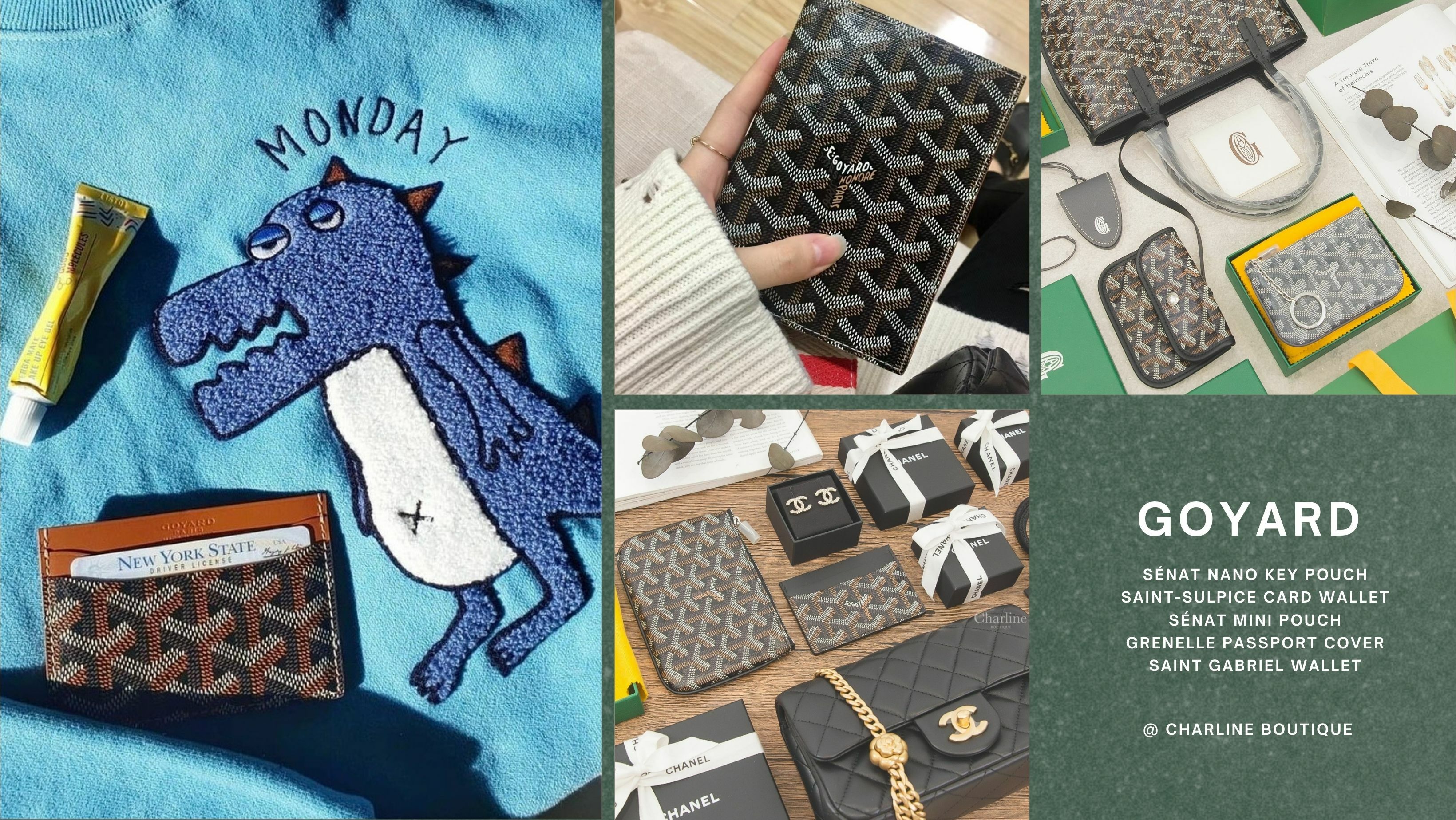 Goyard這個法國奢侈品牌的產品大多使用經典的Chevron耐用花紋帆布，搭配多種顏色的精緻皮革邊飾，因此擁有極高的辨識度。尤其在高端奢侈品愛好者中，Goyard享有很高的聲譽。由於品牌崇尚低調奢華，這使得Goyard的產品更加稀有且獨特，進而讓許多人認為這些產品物以稀為貴，是值得投資的奢侈品。  Goyard的產品種類繁多，大部分人會先從小皮件入手，開始探索Goyard的世界。這些小皮件不僅款式多樣且實用，常見的款式包括錢包、卡夾、鑰匙包和護照夾等。接下來，讓我們一起來看看五款必入手的Goyard小皮件推薦吧！