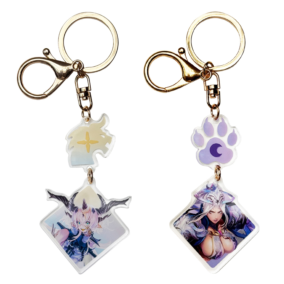 《神魔之塔》劍光魘影串串壓克力鑰匙圈（所多瑪/蛾摩拉）