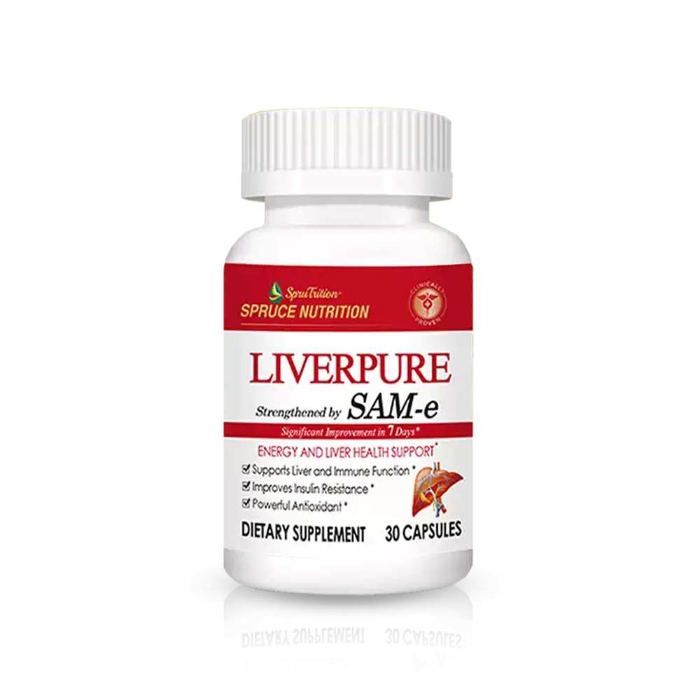 【 Spruce Nutrition 】四重配方 SAM-e 金裝護肝膠囊｜30 粒裝（美國原裝行貨）美國雲杉SPRUCE