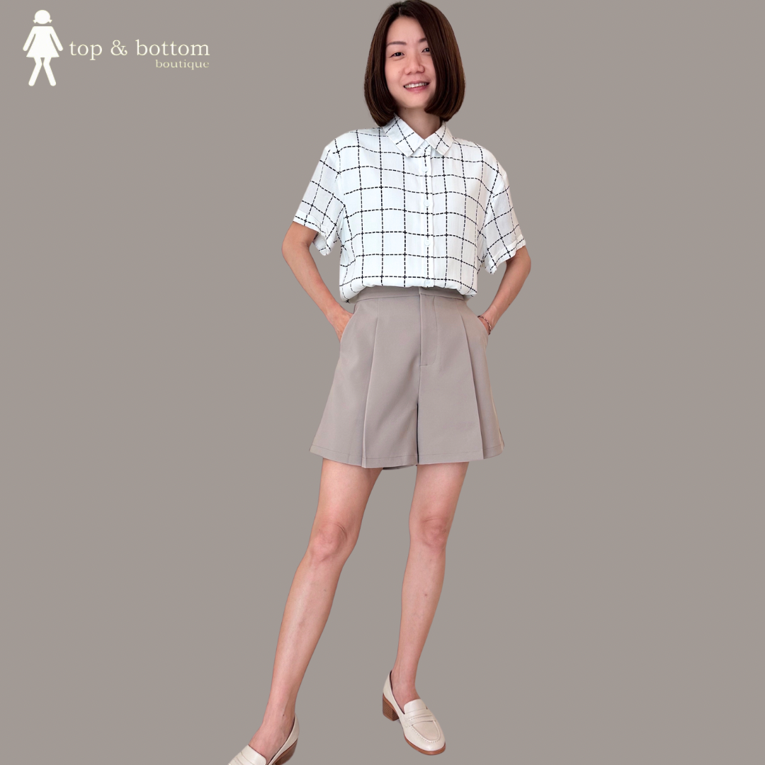 HIGH WAISTED WIDE LEG SHORTS