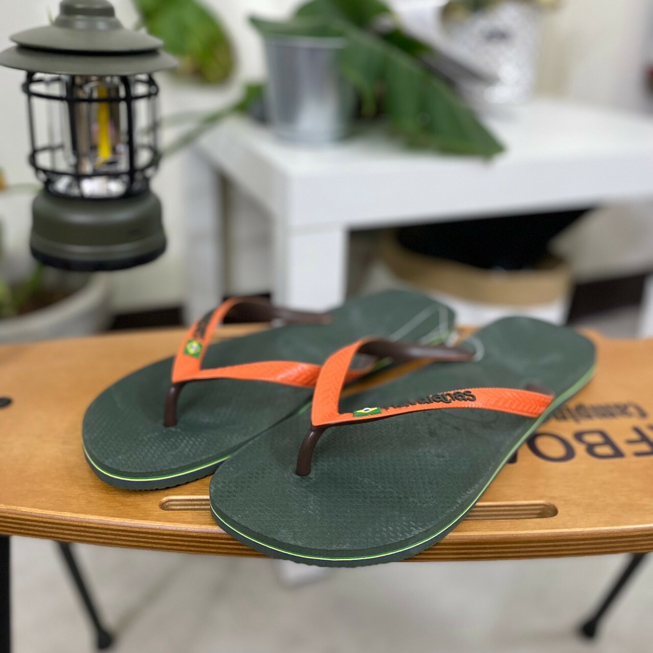 Havaianas 哈瓦仕 男鞋 雙色 國旗 綠橘 4123206-7074U