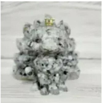 [S] GEMZ & CO MNTF NINE TAILED FOX DISPLAY, MOON STONE, V43 (V43)