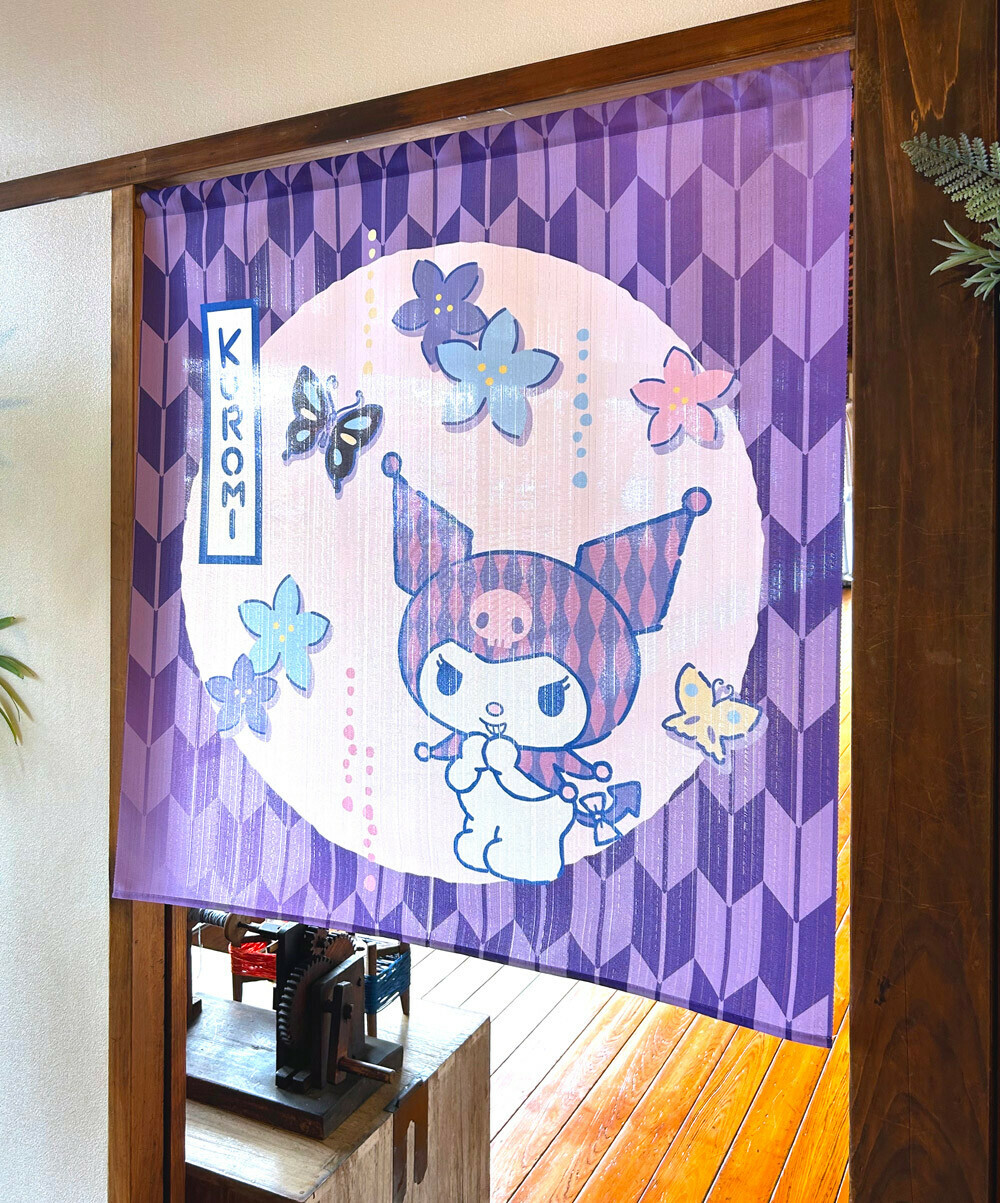 Sanrio Kuromi 短門簾 85 x 90 cm #CM24-21735 蝴蝶