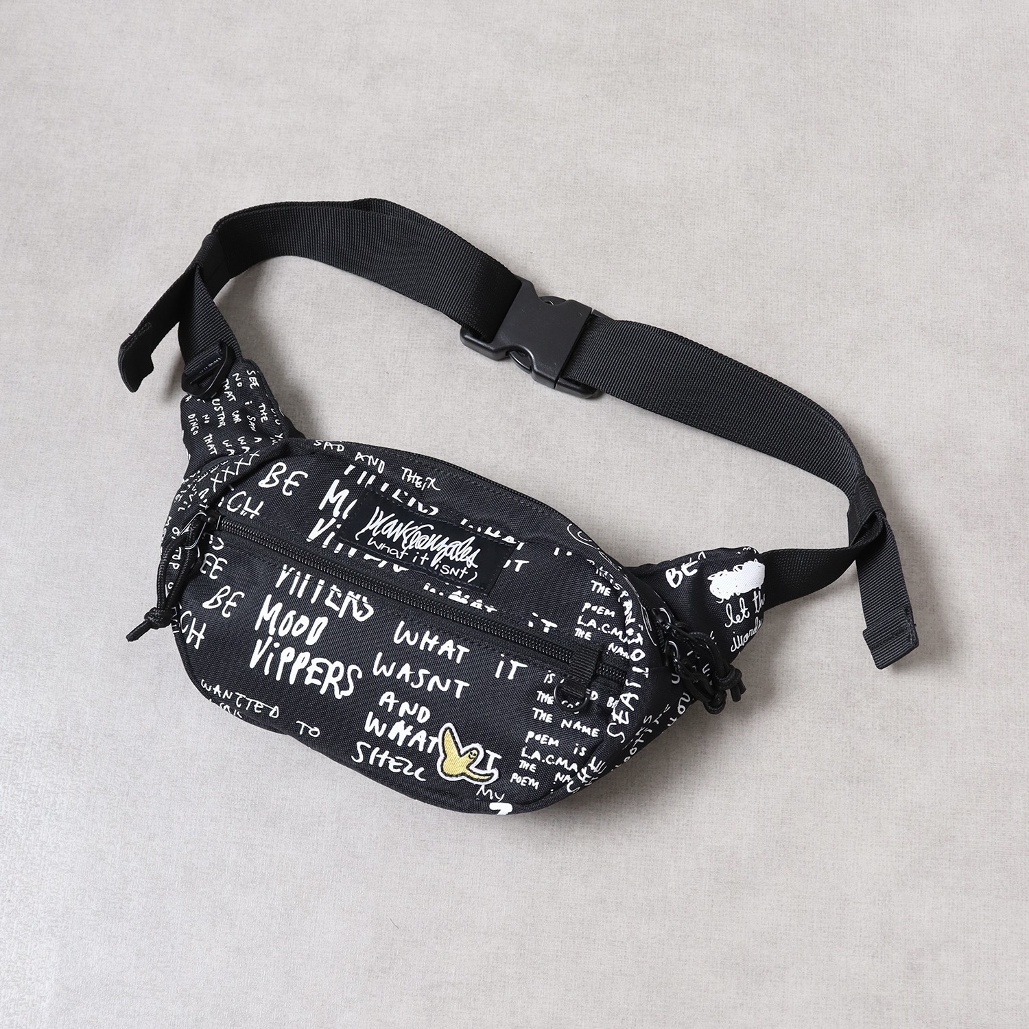 (What it isNt) ART BY MARK GONZALES Box logo waist shoulder bag