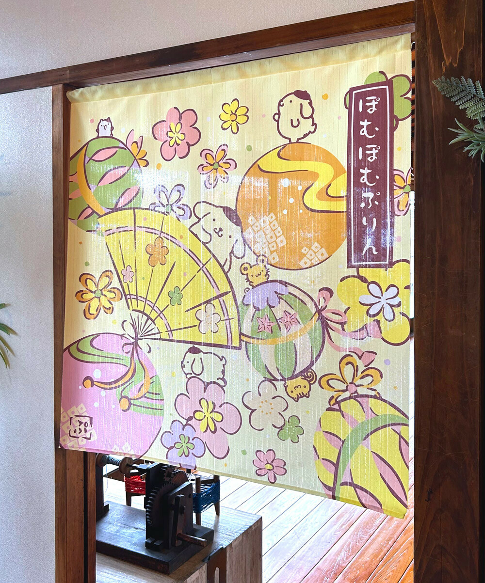 Sanrio 布甸狗短門簾 85 x 90 cm #CM24-21736 和風遊戲