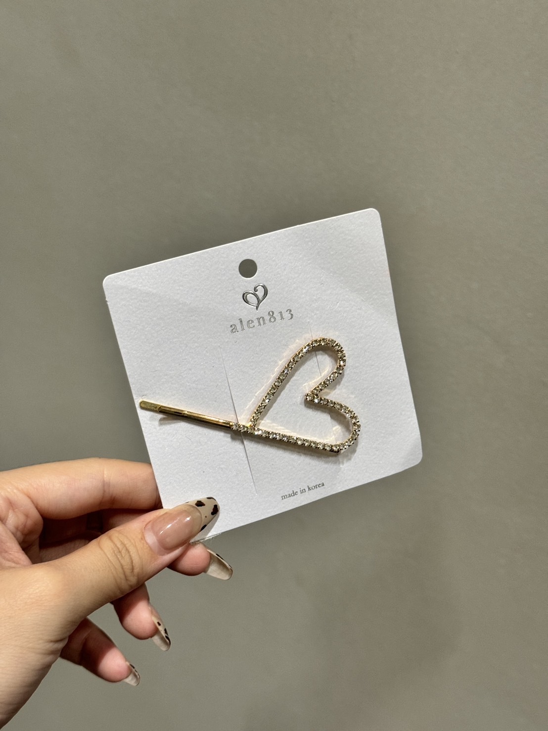 正韓愛心鑽款髮夾