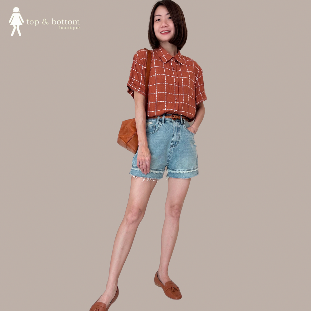 HIGH WAISTED DENIM SHORTS