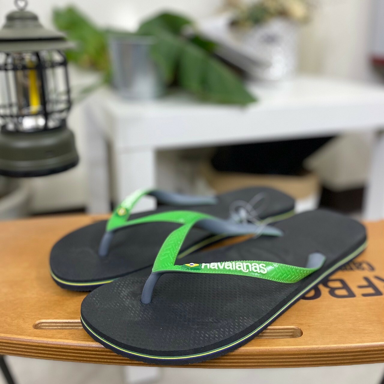 Havaianas 哈瓦仕 男鞋 拖鞋 夾腳拖 雙色 國旗 翡綠黑 4123206-8075U