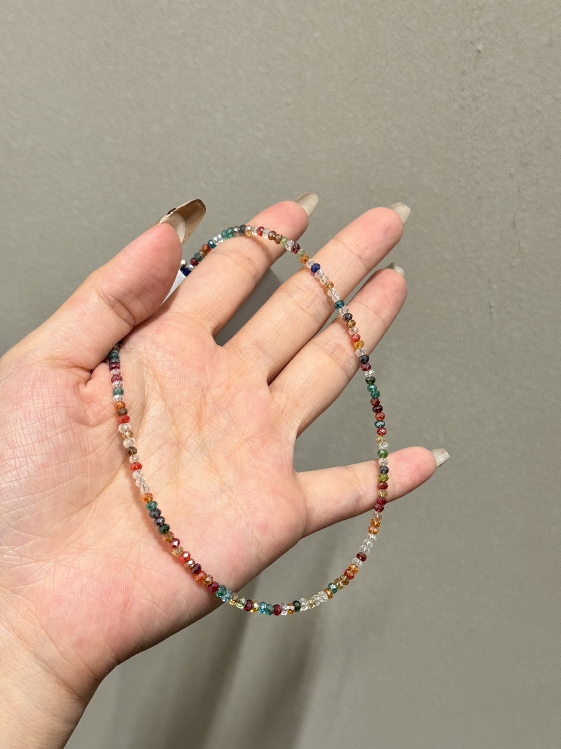 正韓彩色珠珠項鍊