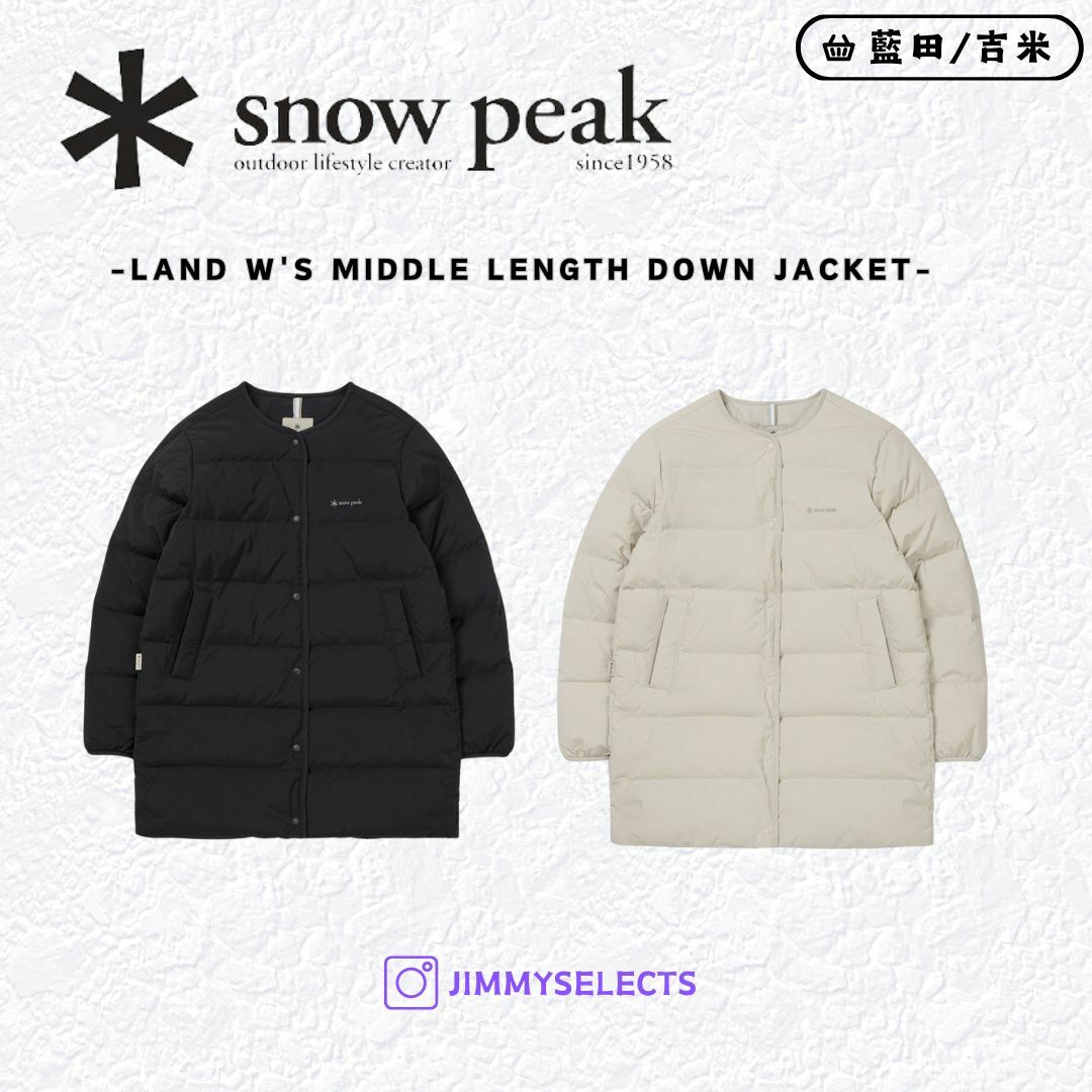 【代購】 Snow Peak 雪諾必克 女 Land Middle Length 中長版 羽絨 外套 S24WWGDJ64