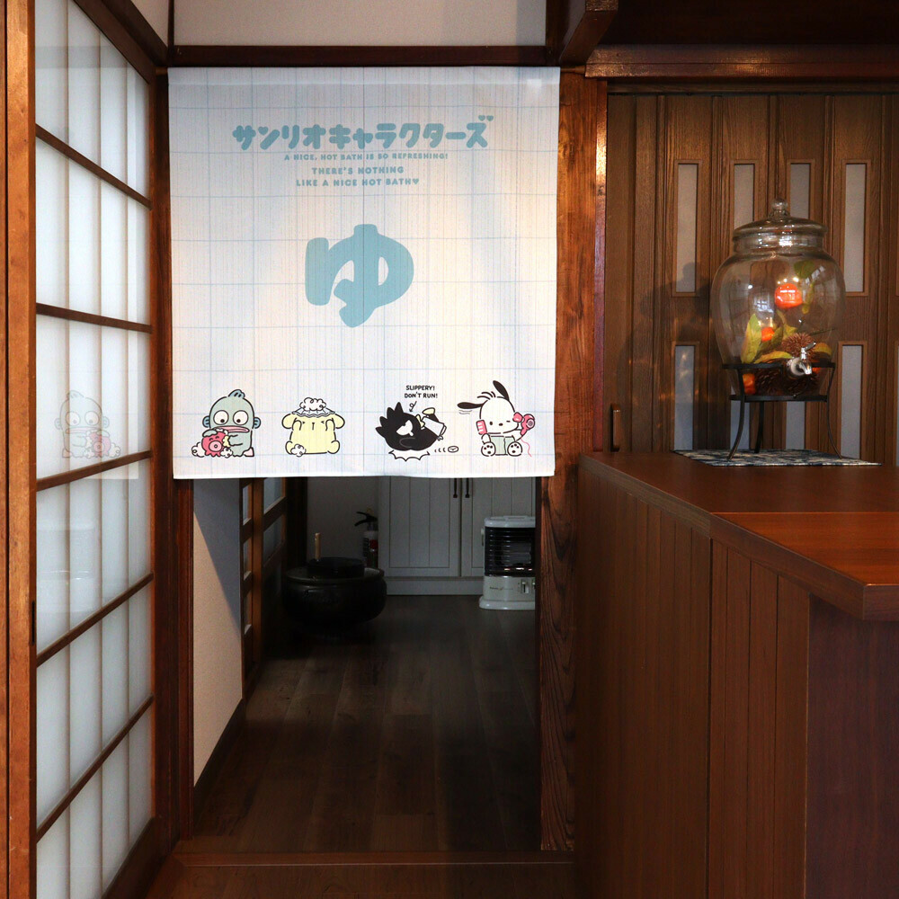 Sanrio 主角大集合短門簾 85 x 90 cm #CM24-21740 藍色