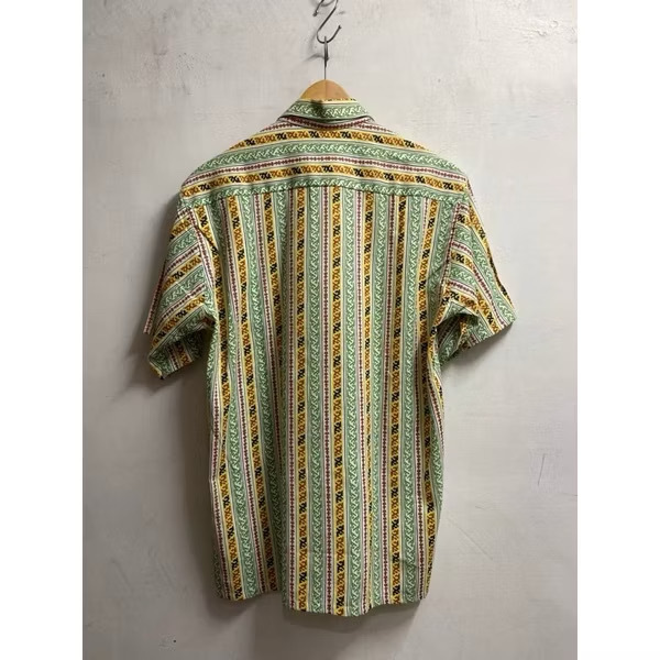 50's Paddle&Saddle Cotton Boader Nep Shirt (DEAD STOCK)