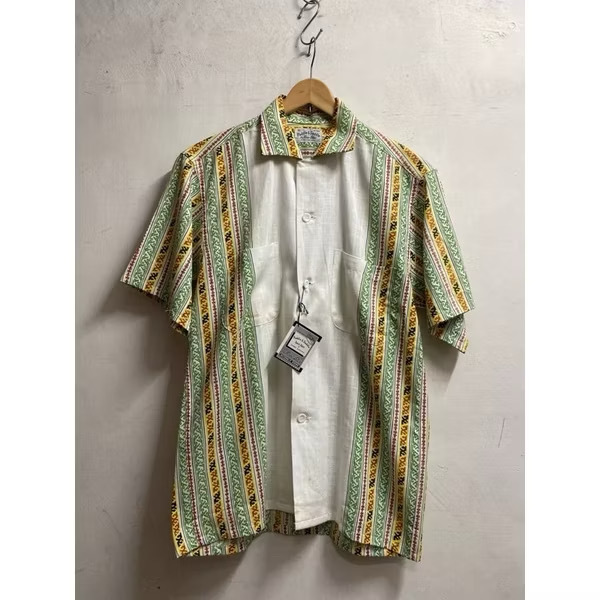 50's Paddle&Saddle Cotton Boader Nep Shirt (DEAD STOCK)