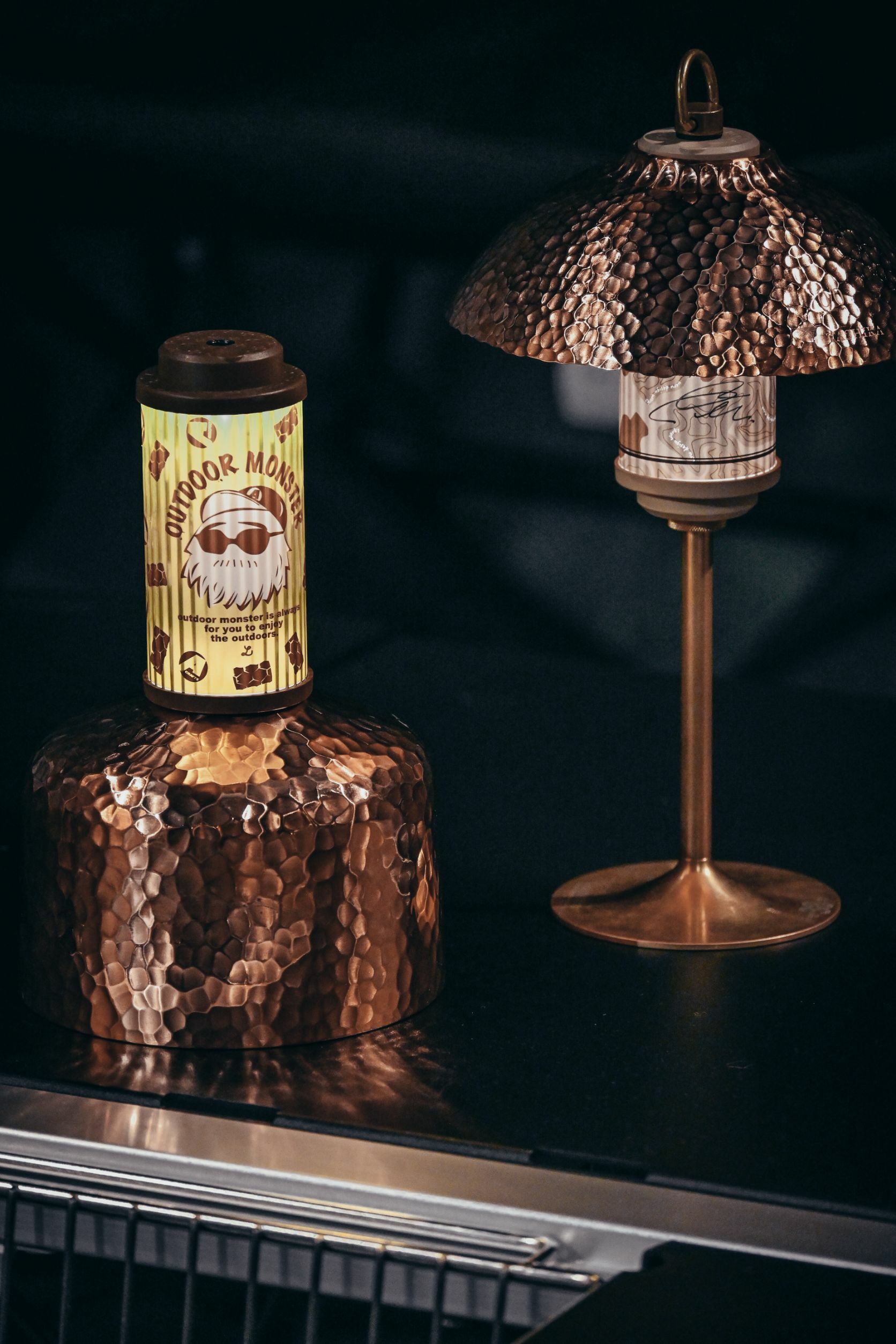 Neru Design｜Copper cover 250｜紅銅錘紋瓦斯罐罩