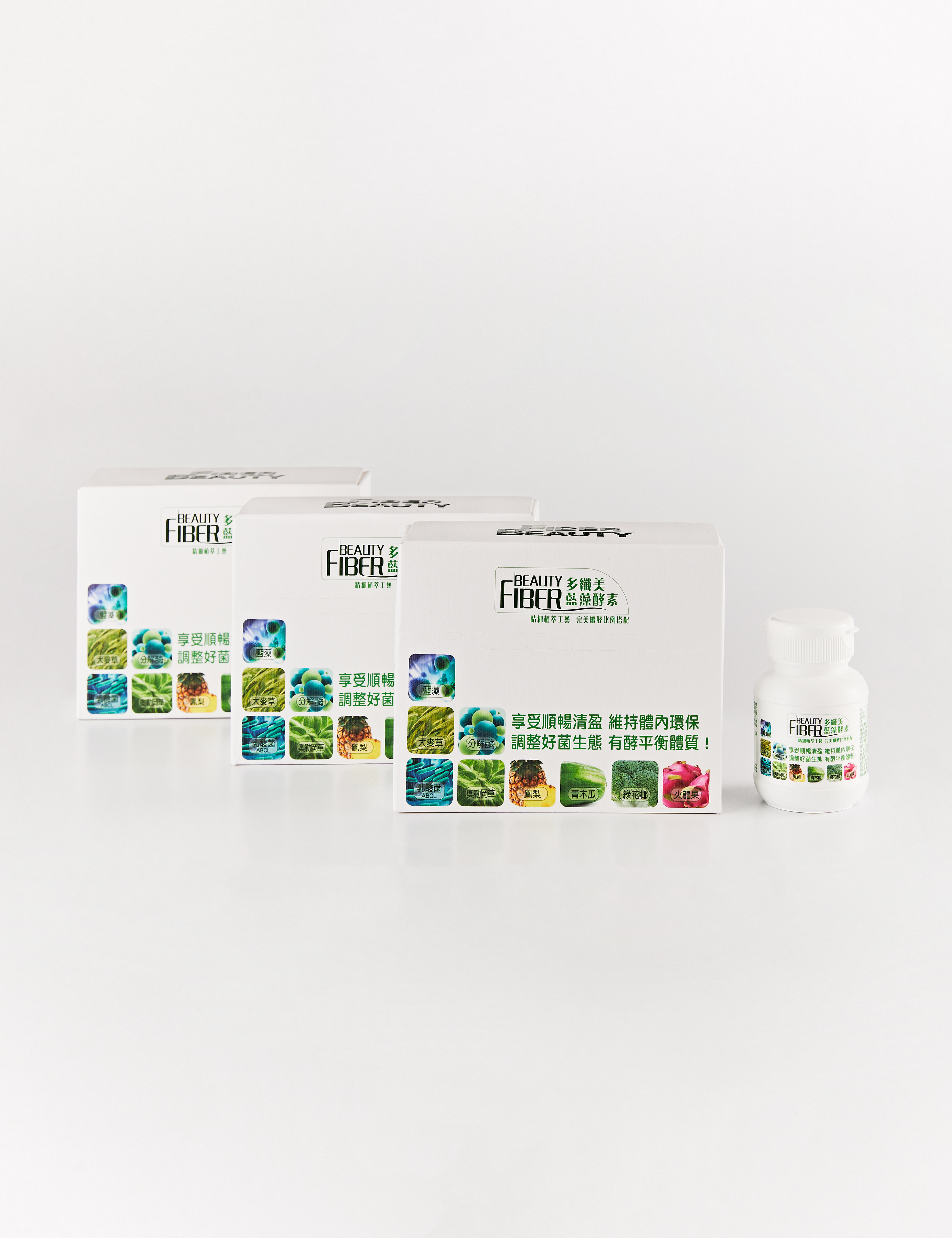 多纖美藍藻酵素(錠)- 三盒 贈送8入酵素粉小禮包