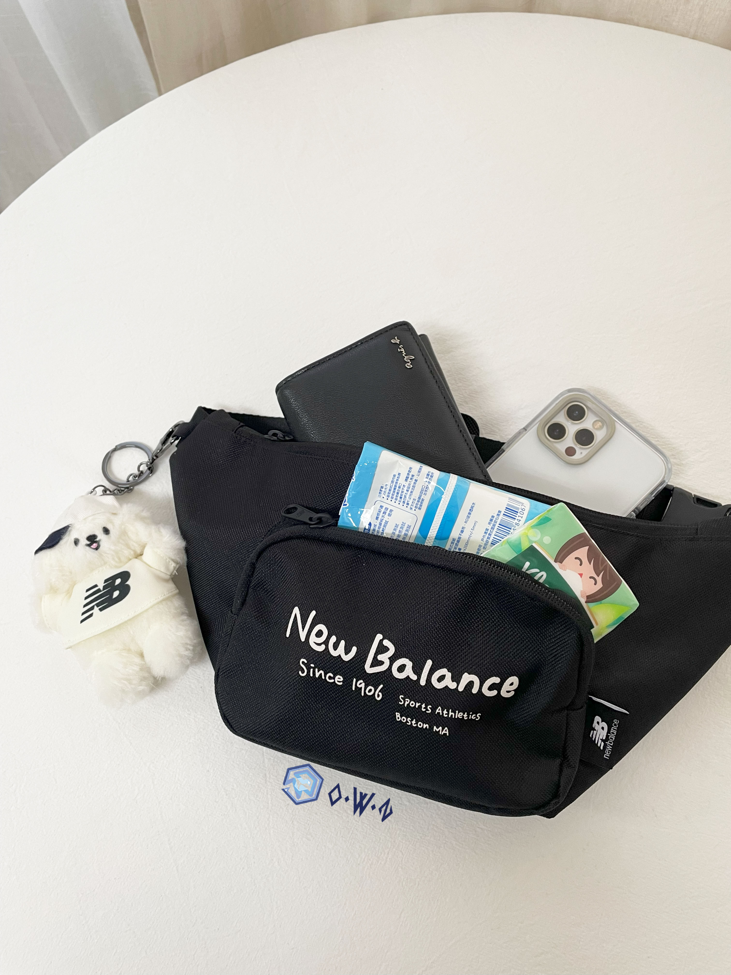 【代購】New Balance X Tombonia 日本知名插畫家 聯名款 海外限定 限量販售 狗狗 腰包 包款 包包 黑色 米白 棕色 深藍