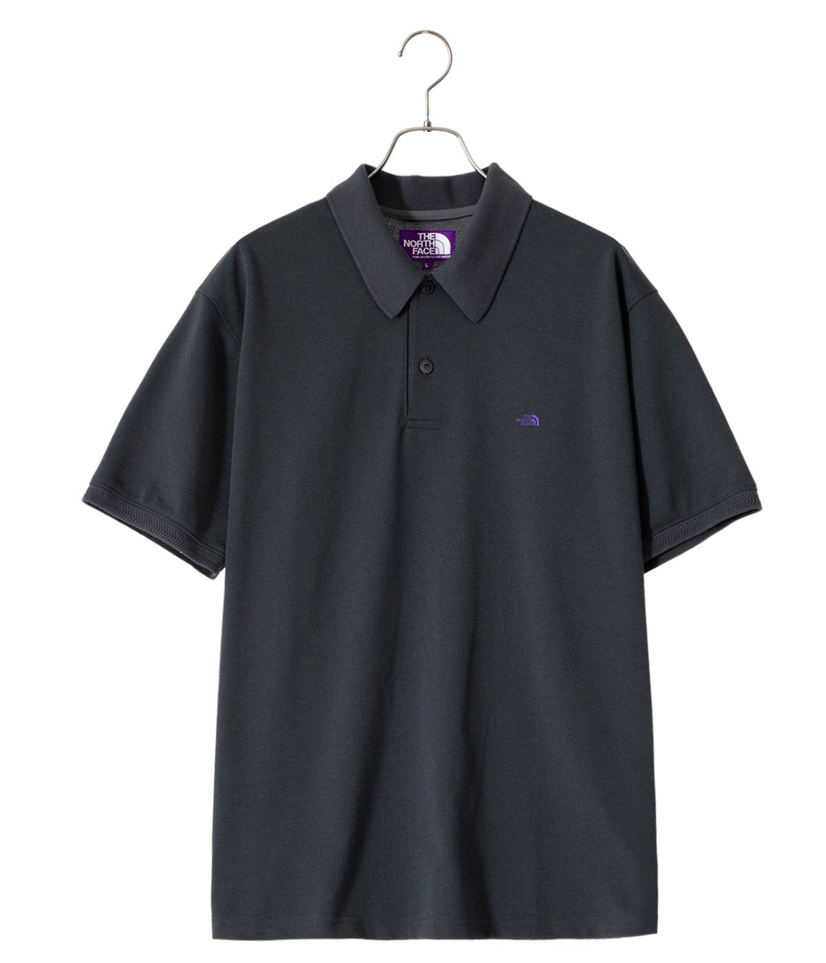 日本 TNF 紫標 Moss Stitch Field Short Sleeve Polo