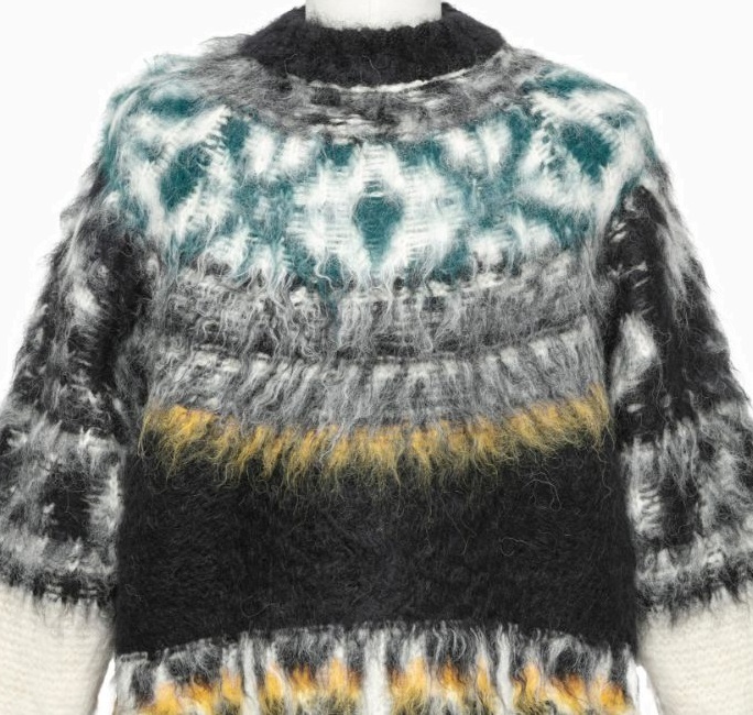 SACAI 2024 A/W PATTERN KNIT SWEATER - PRE ORDER ITEM (預訂中)